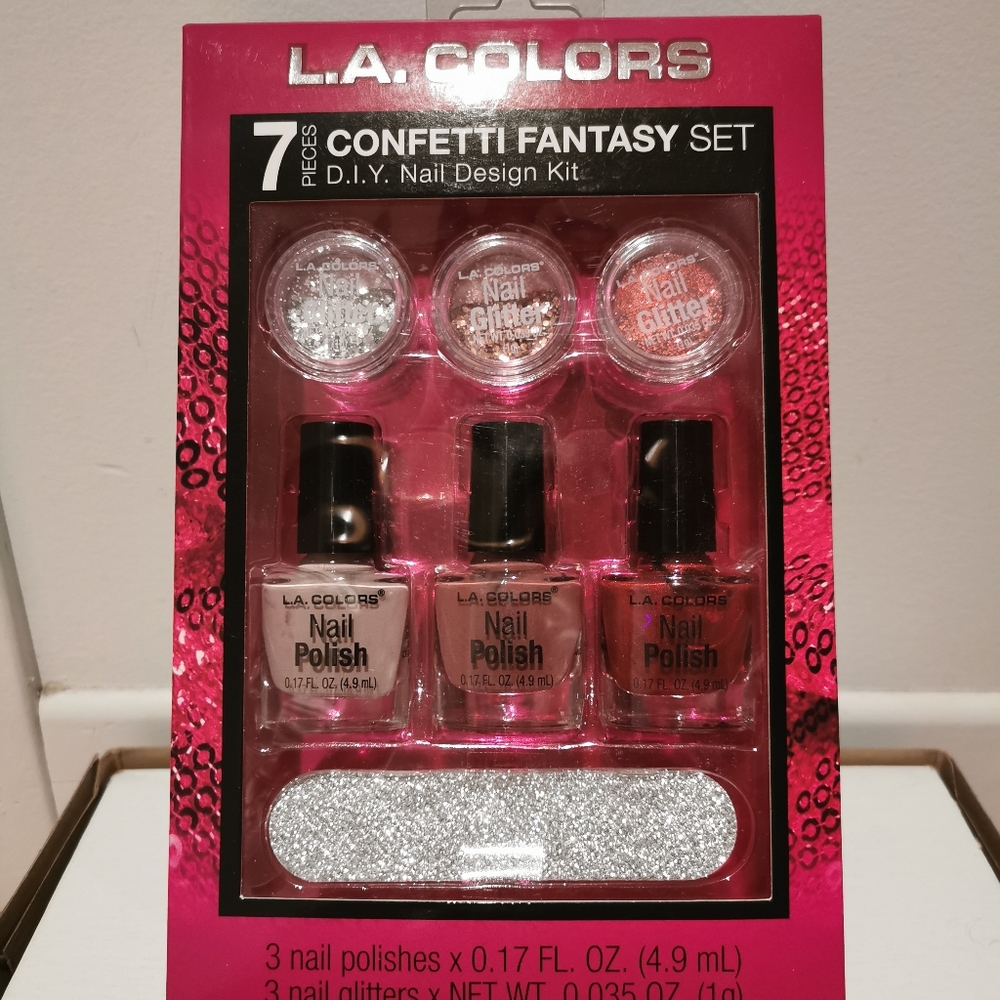 LA colors nail kit bundle